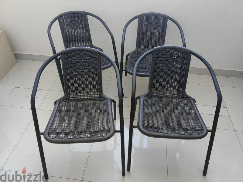 4 Garden chairs for sell 1