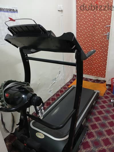 Treadmill with belly and thigh massager