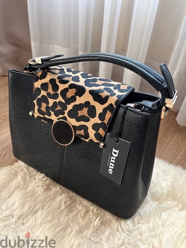 Leopard Leather bag Dune 2