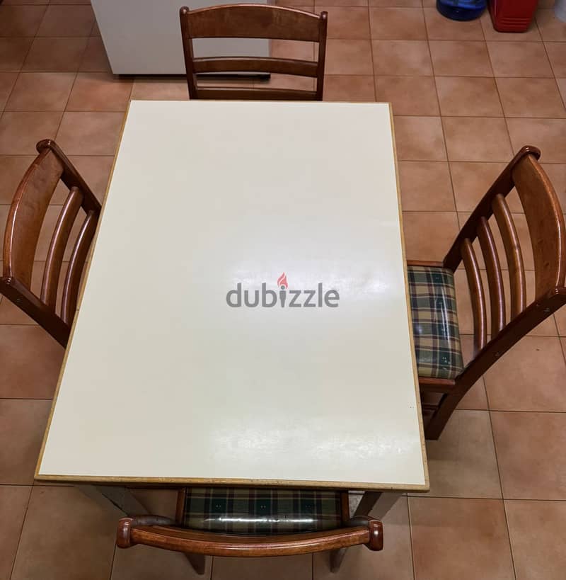 dining table and 4 chairs 1