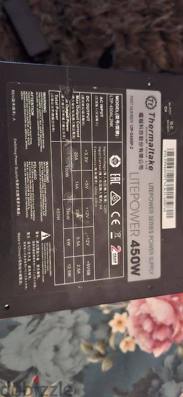 Thermaltake litepower 450w psu  for sale 1