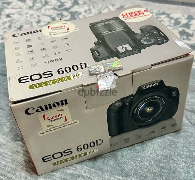 canon 600 D + stand + bag 6