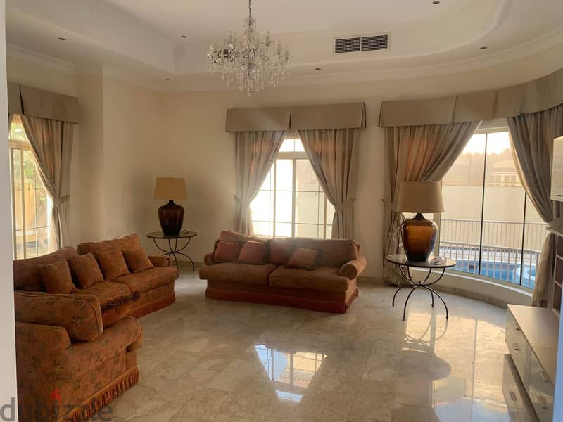 Riffa area 5 bedroom semi furnished moluxury villa available for rent 2