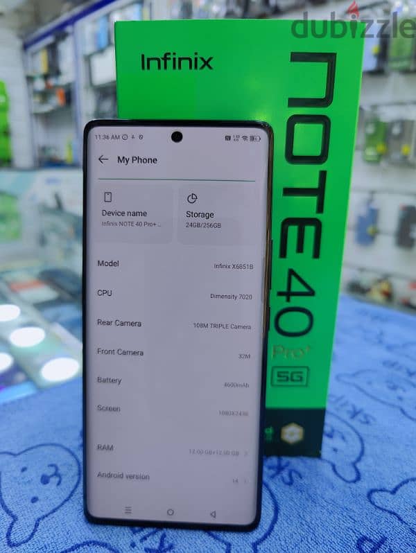 infinix Note 40 pro plus 12/256 like new 3