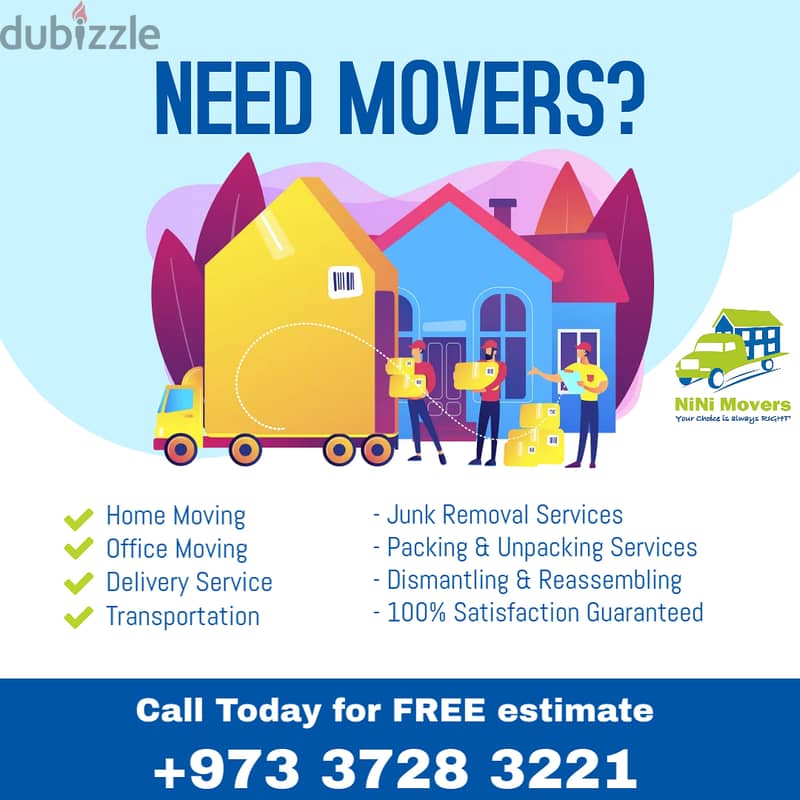 NiNi Movers Bahrain is here to take the hassle out of your relocation. 0