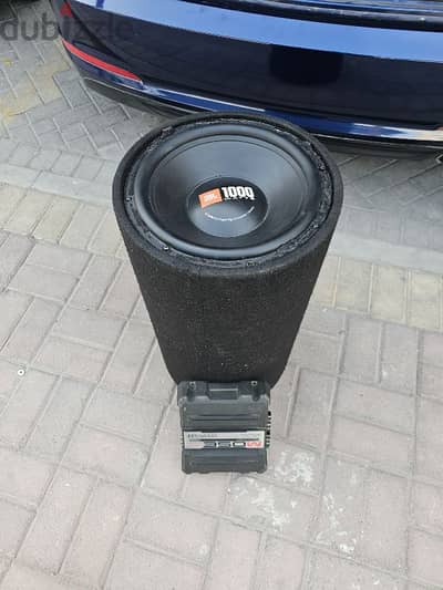 jbl 1000w subwoofer and kenwood 350w amp