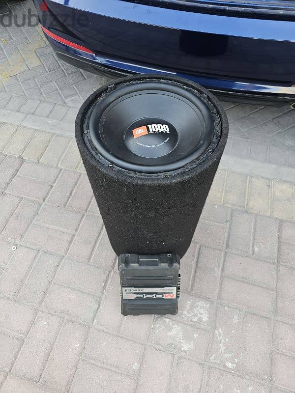 jbl 1000w subwoofer and kenwood 350w amp 0