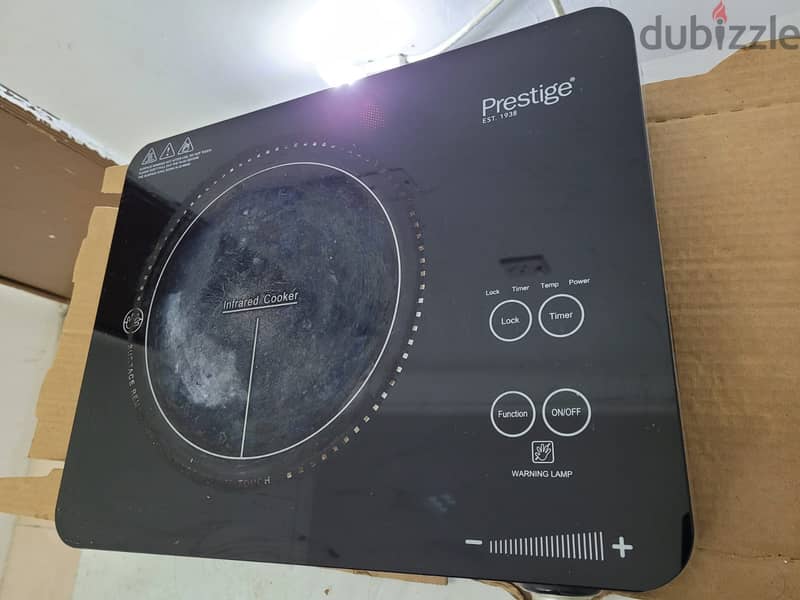 Prestige UK Electric Stove Infrared Cooktop plate all purpose materia 0