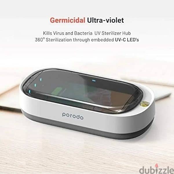 Sanitizer  with Wireless Charge disinfect mobile, Keys, Watch  Airpods 2