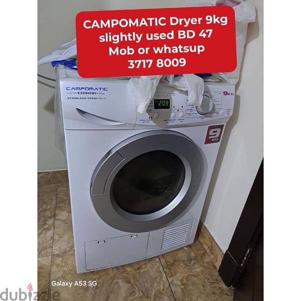 LG invter 13kg washing machine and other household items for sale 1