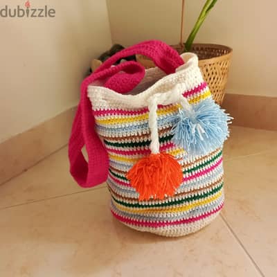 Boho style handmade bag