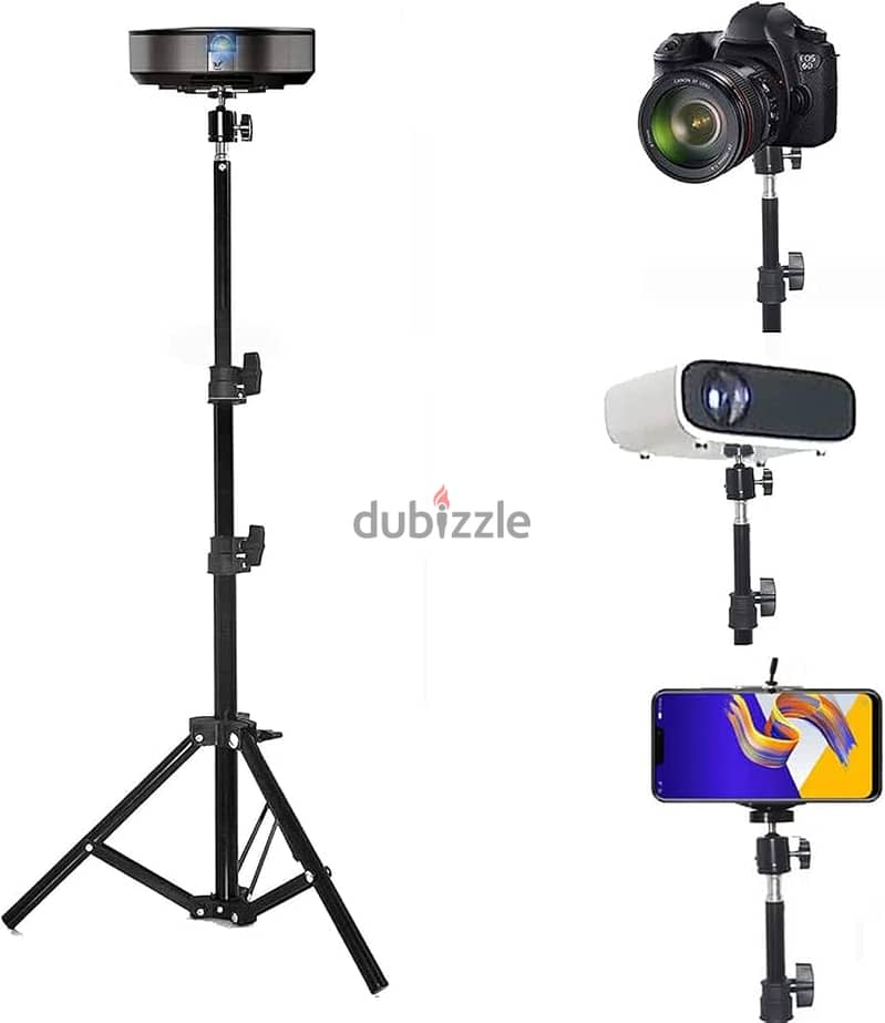 New Tripod Stand High Quality Available for Projector, Mobile & Camera 1