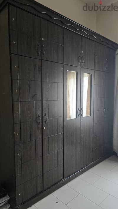 Elegant Dark Wood Cupboard for Sale