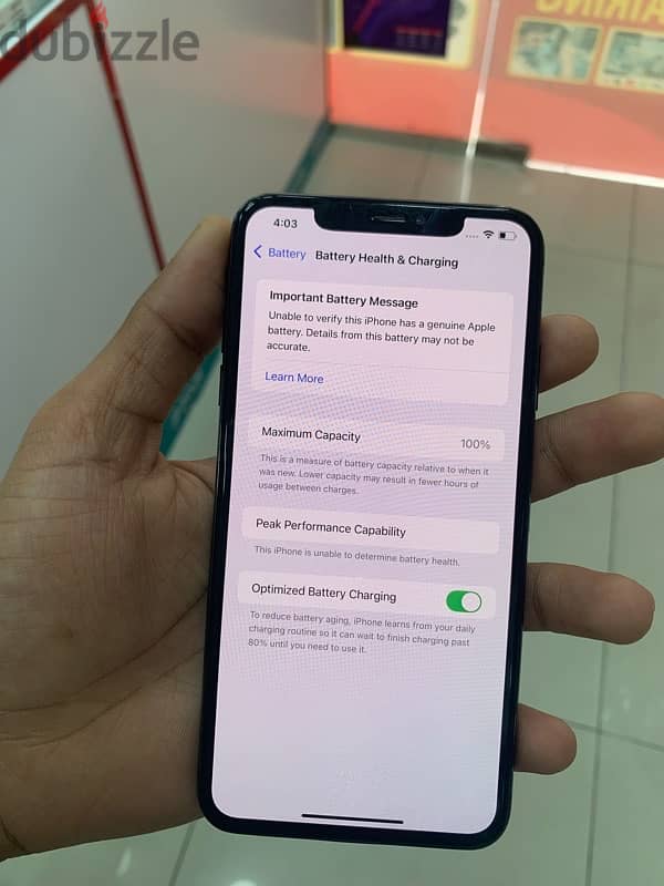 iPhone XS MAX 256gb 100 battery 1