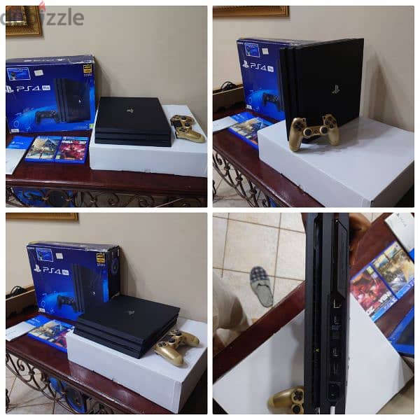 PS4 Pro 1TB 4k Gaming Excellent Condition like New with Original Gear 0