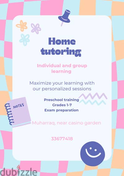 Home Tuition Available – Personalized Learning for Your Child!