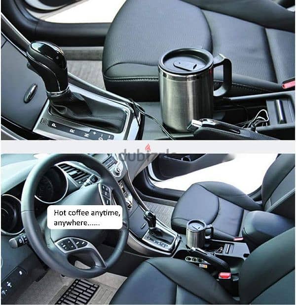 12V Car Heating Cup Stainless Steel Coffee Mu 1