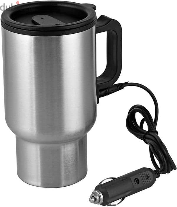 12V Car Heating Cup Stainless Steel Coffee Mu 3