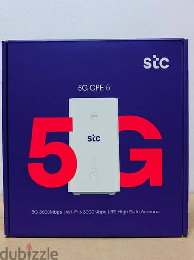 StC 5G cpe 5 with wifi⁶ with Box and Free delivery