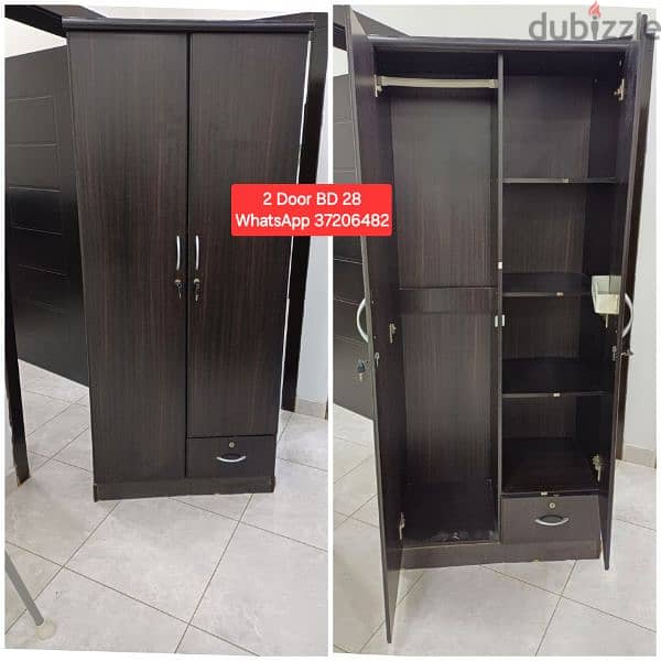 2 Door wardrobe with mirror and other items for sale 2