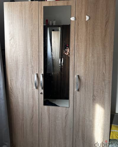 Two 3 door cupboard