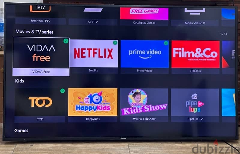 58” inch Hisense smart tv 4k UHD 0