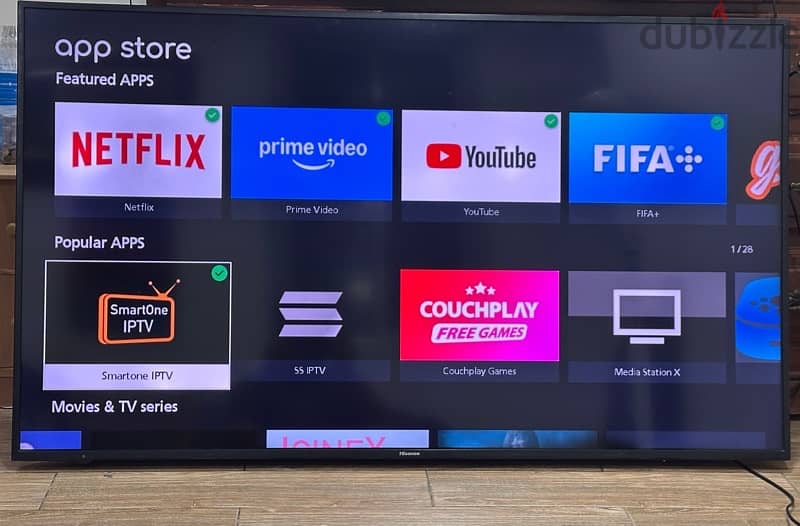 58” inch Hisense smart tv 4k UHD 2