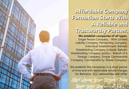 3ᶍ CR registration and Formation of companies of all types. call us