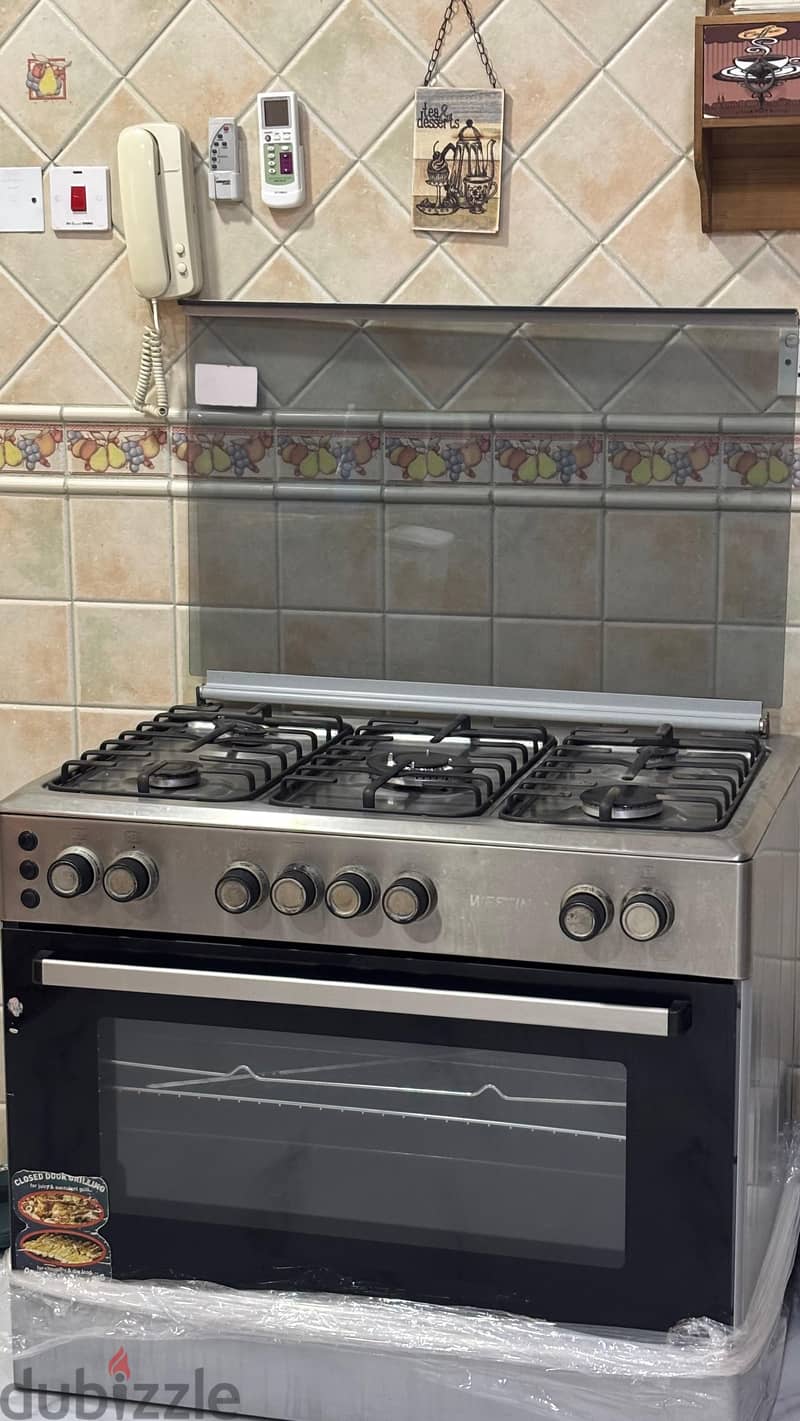 Westin turkey gas burner 5 hubs oven 90x60 cm 1