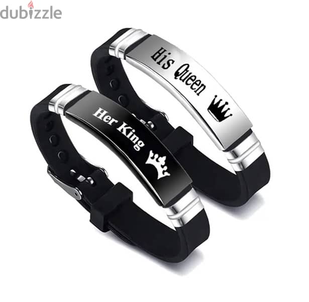 2 Pcs/Set Trendy Couple Bracelet (Brand new) 0