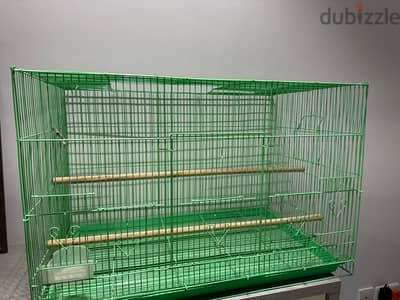 green bird cage