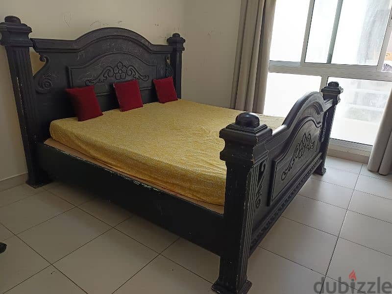 king size bed 220*200 size without mattress 1