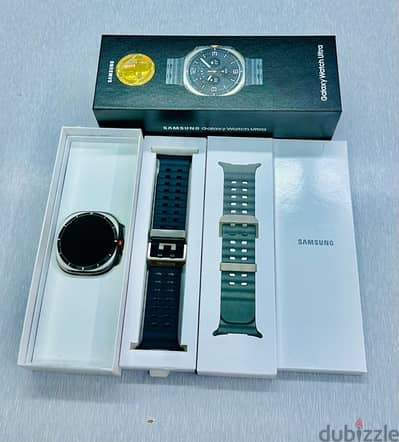 Samsung Galaxy watch ultra titanium Silver 47mm LTE only Box open