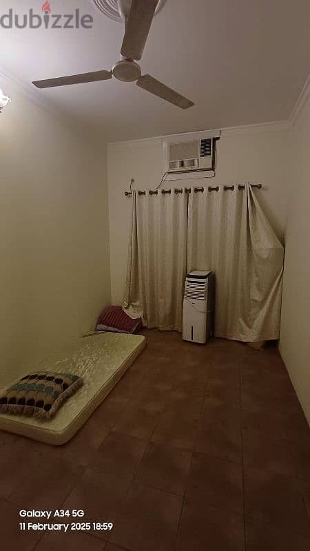 1 Room for rent in 2bhk fully furnished flat at umm al hassam 110 BHD 1