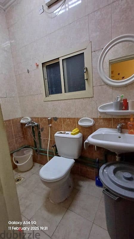 1 Room for rent in 2bhk fully furnished flat at umm al hassam 110 BHD 7