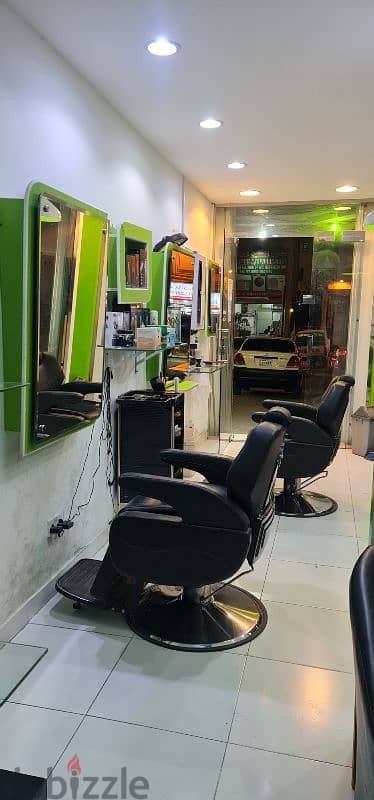 gents salon for sale running business location Riffa hajjyat rent 9