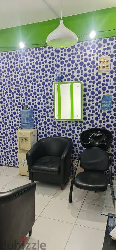 gents salon for sale running business location Riffa hajjyat rent 10