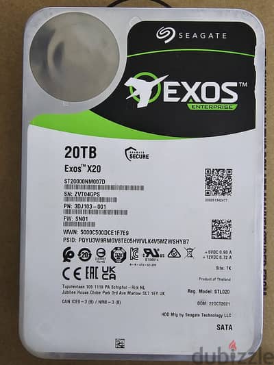 Seagate Exos 20TB HDD