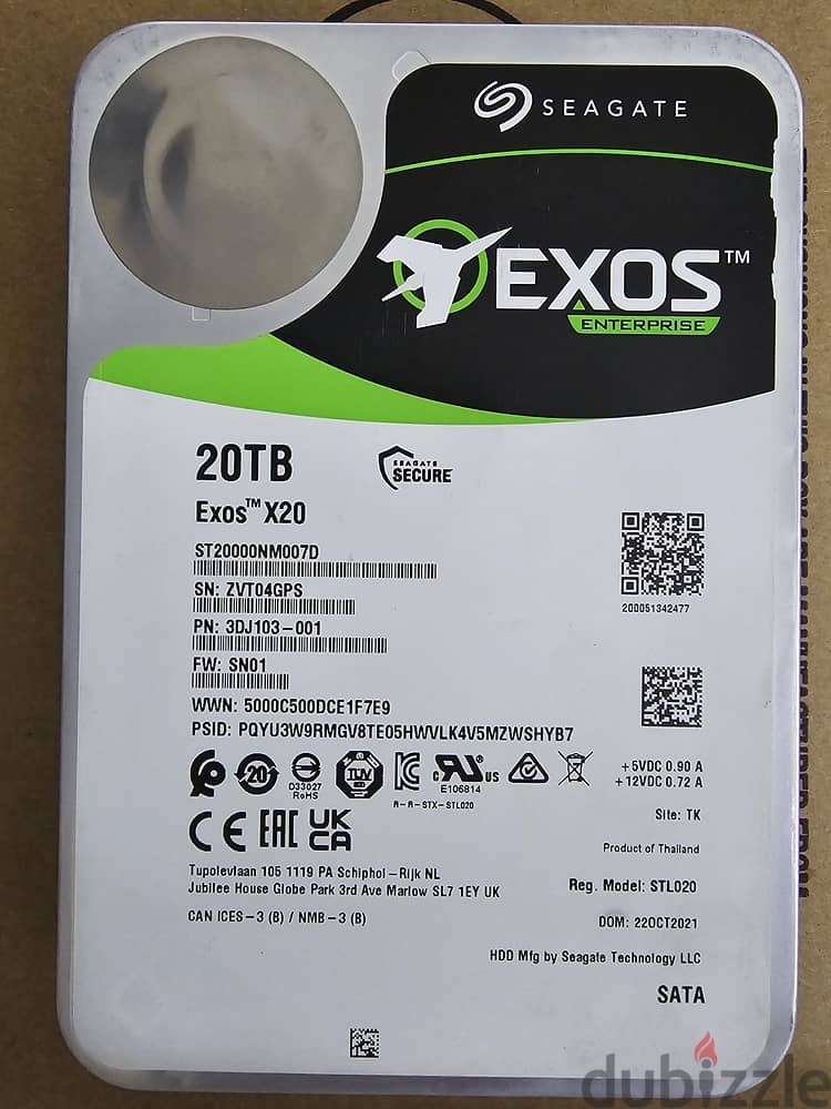 Seagate Exos 20TB HDD 0