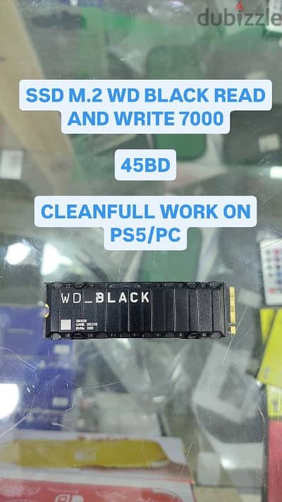 SSD M. 2 WD BLACK READ AND WRITE 7000