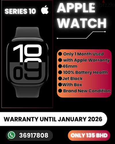 iphone Apple Watch series 10, 46mm (Warranty Until 2026)