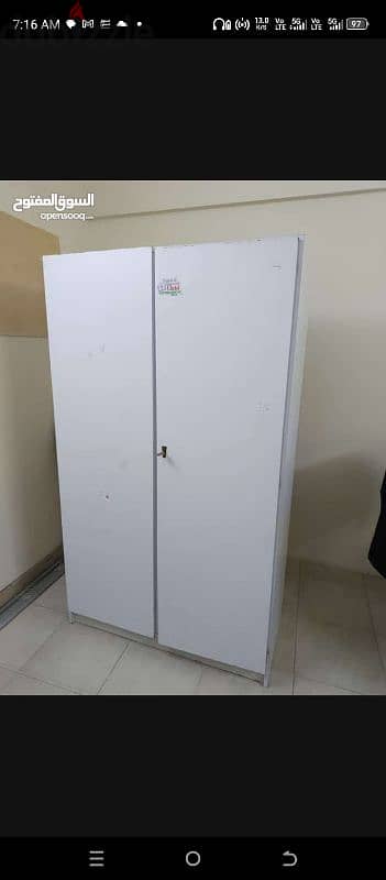 New Double Door white cupboard for sale urgent