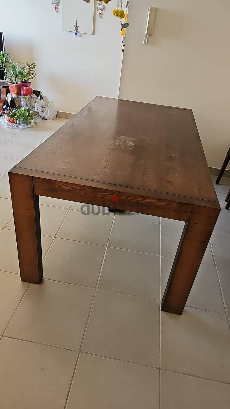 Large Wooden Dining table 1