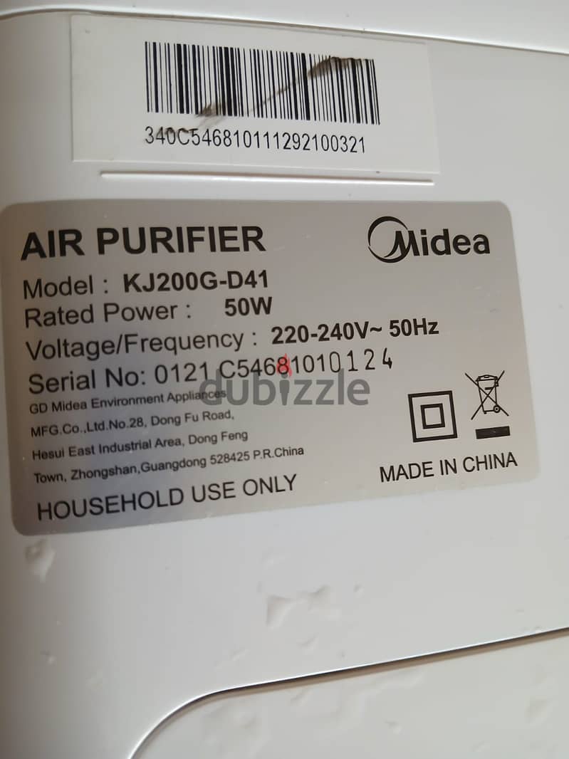 Midea Air Purifier 35bd in excellent condition 2