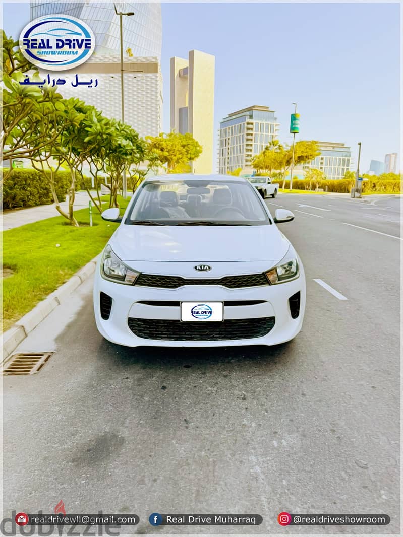 KIA RIO -2019-1.4L V4-White 48000KM NEAT AND CLEAN CAR FOR SALE 1