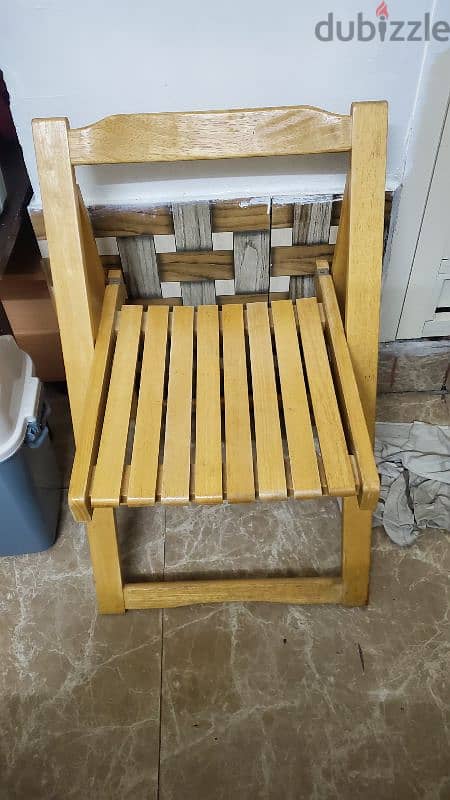 chair ( wood) for sale 2 ps 5 bd 1