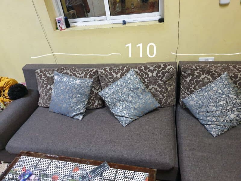 L shape sofa 110 X 65 inches 9