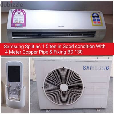 Samsung 1.5 ton Split ac and other acss for sale with fixing