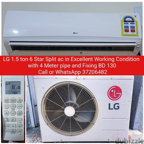 Samsung 1.5 ton Split ac and other acss for sale with fixing 8