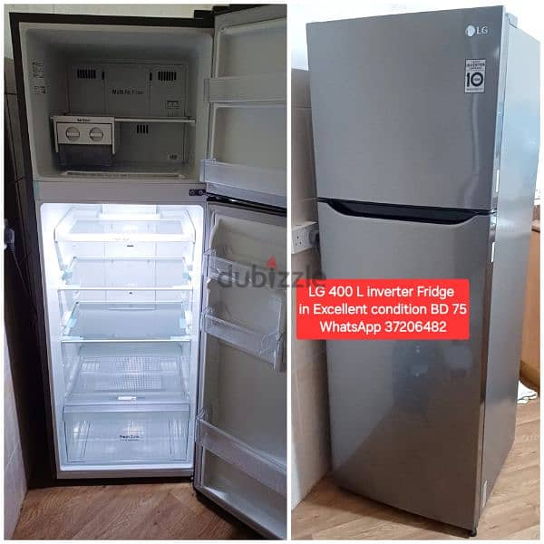 Slightly used 300 L Toshibaa inverter Fridge & other items for sale 4